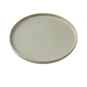 GO-107 Golden Coast 7 1/4"X 3/4" Round Plate With Upright Rim