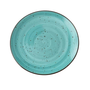 LY-1112TQ Lyon-Turquoise 12 1/4" X 1 1/4" Coupe Plate Turquoise