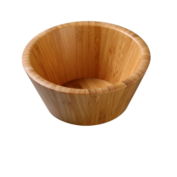 BB-307 Bamboo & Wood 7 1/2" X 3 1/2" Salad Bowl 45 oz