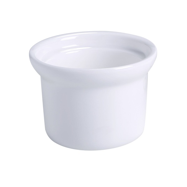 BK-105 Accessories 4 1/2" X 4 1/2" Soup Bowl/Onion Soup Crock 16 oz Bone White