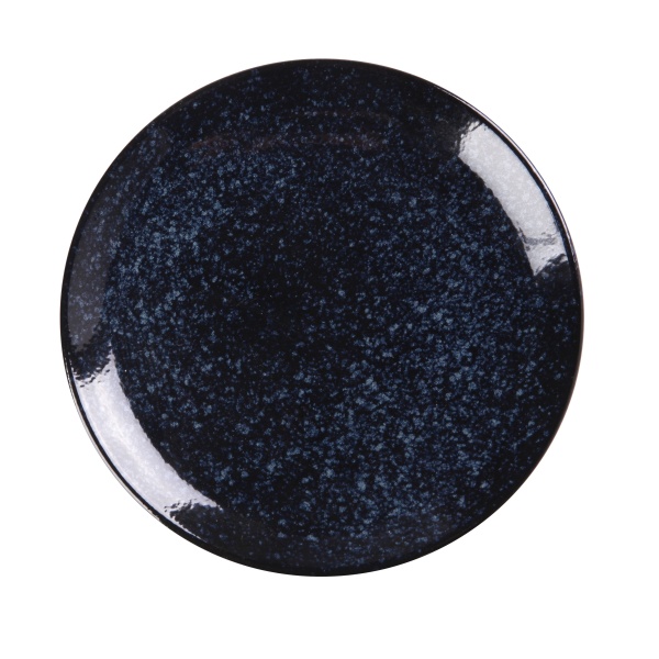 BL-107 Blue Star 7-1/8 X 7/8" Coupe Shape Round Plate