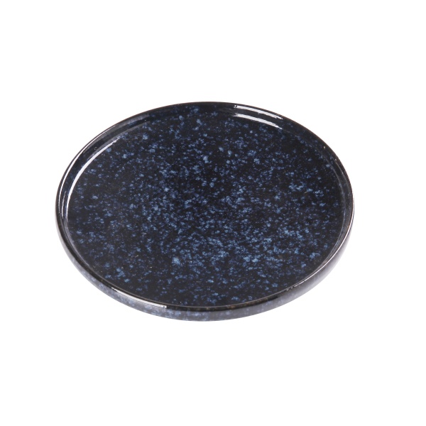 BL-207 Blue Star 7-1/2" X 1" Round Plate With Upright Rim