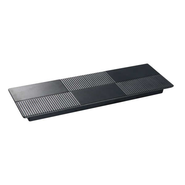 BP-2013 Black Pearl 13" X 4 1/4" Rectangular Display Plate