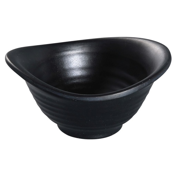 BP-3204 Black Pearl 4 3/4 X 3 3/4" Yuanbao Bowl 5 oz