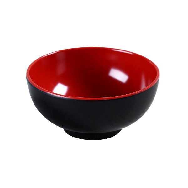 CR-131 Black & Red 4 3/4" Rice Bowl 8 oz