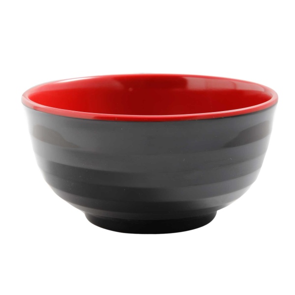 CR-5006 Black & Red 6 1/4" Bowl 16 oz