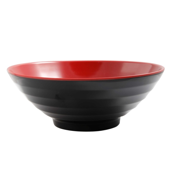 CR-566 Black & Red 7" Noodle Bowl 24 oz