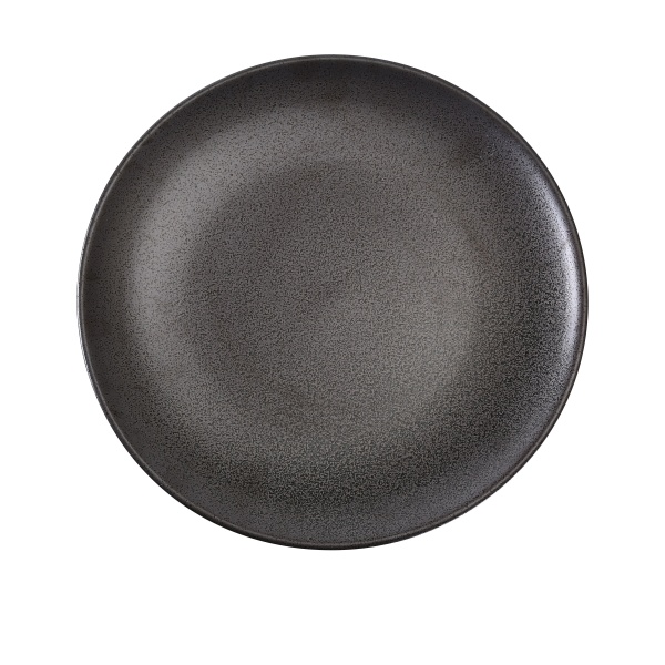 DB-107 Diamond Black 7" X 3/4" Coupe Shape Round Plate