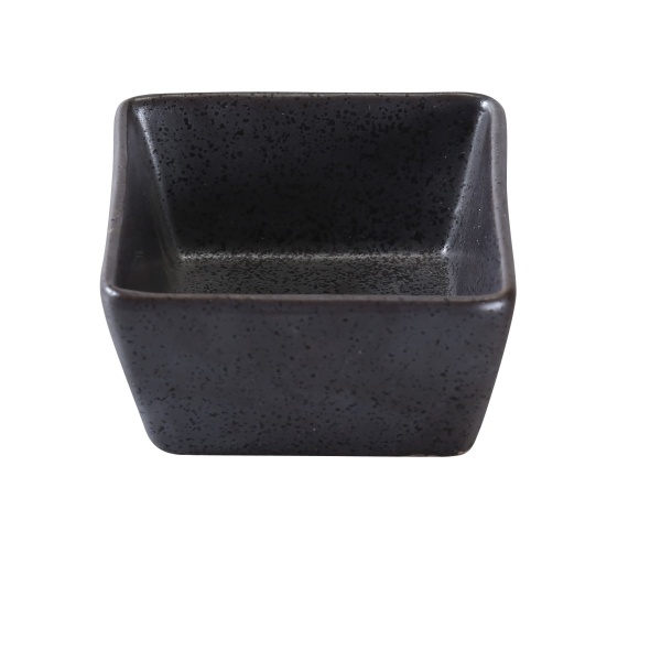 DB-4031 Diamond Black 3" X 3" X 1 3/4" Square Sauce Dish 4 oz