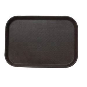 FT-1014 Serving Trays 14" X 10" Serving Tray Fiber Glass Brown
