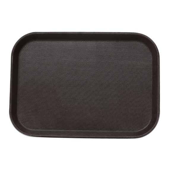 FT-1014 Serving Trays 14" X 10" Serving Tray Fiber Glass Brown