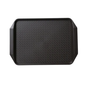 FT-803BR Serving Trays 17" X 12" Fast Food Tray With  Handle Brown