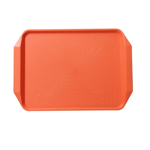 FT-803OR Serving Trays 17" X 12" Fast Food Tray With  Handle Orange