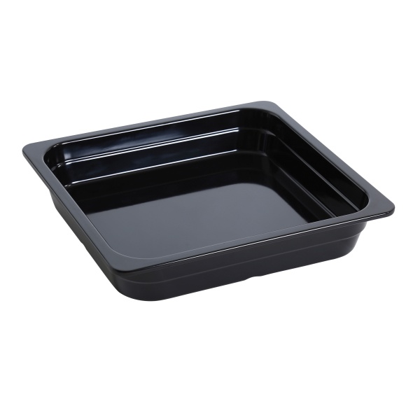 GN-313BK Gn Pan 13.94" X 12.8" X 2.56" / 350 X 323 X 65Mm Pan, Gn 2/3 Black