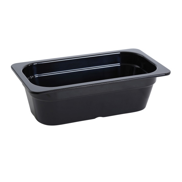 GN-513BK Gn Pan 12.8" X 6.93" X 3.94" / 325 X 176 X 100Mm Pan, Gn1/3, 2.3L Black