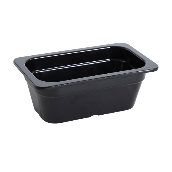 GN-611BK Gn Pan 10.43" X 6.38" X 3.94" / 265 X 162 X 100Mm Pan, Gn 1/4, 1.5L Black