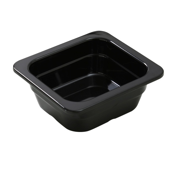 GN-706BK Gn Pan 6.93" X 6.38" 2.56" / 176 X 162 X 65Mm Pan, Gn 1/6 Black