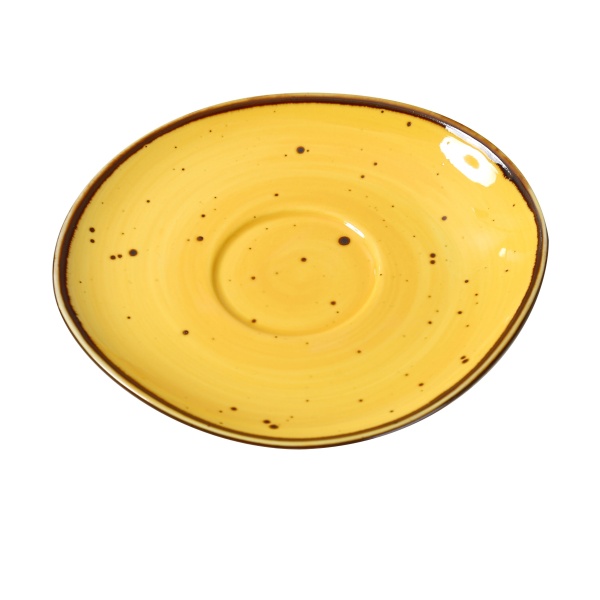 LY-002YL Lyon-Yellow 6 1/2" X 3/4"Saucer Yellow