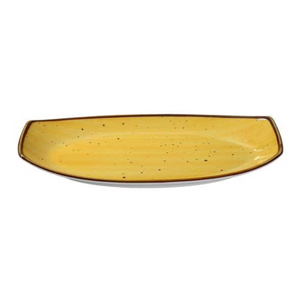 LY-213YL Lyon-Yellow 13" X 7 3/8" X 1 1/2" Rectangular Plate Yellow