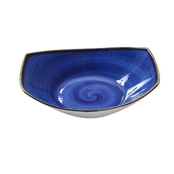 LY-307BU Lyon-Blue 7"  X 6 1/2" X 2 1/4" Soup/Salad Plate 15 oz Blue