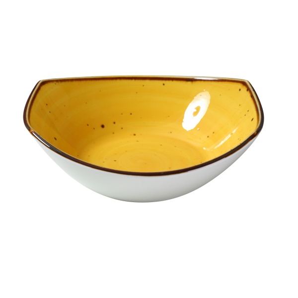 LY-307YL Lyon-Yellow 7"  X 6 1/2" X 2 1/4" Soup/Salad Plate 15 oz Yellow