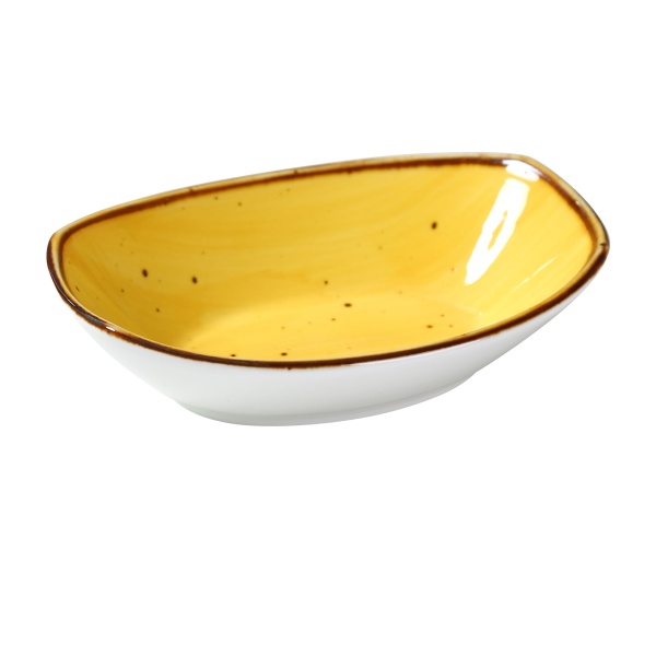 LY-405YL Lyon-Yellow 5 1/2" X 3 3/4" X 1 3/8" Small Oval Dish 5 oz Yellow