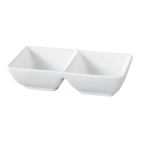 ML-725 Main Land 5 1/2" X 2 3/4" X 1 3/8" Two Divided Tray 2 oz Each