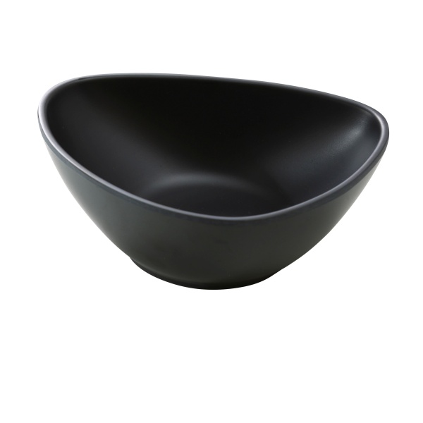 MO-206BK Moderne 6" X 4 1/2" X 2" Deep Triangle Plate Black