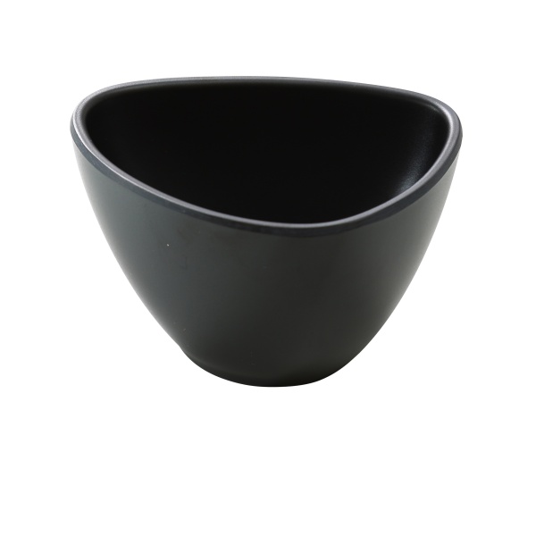 MO-304BK Moderne 4" X 3" X 2 1/4" Triangle Bowl Black