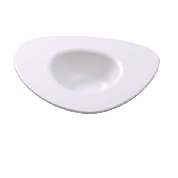 MO-410 Moderne 10 1/2" X 9" X 2" Dessert Plate 10 oz