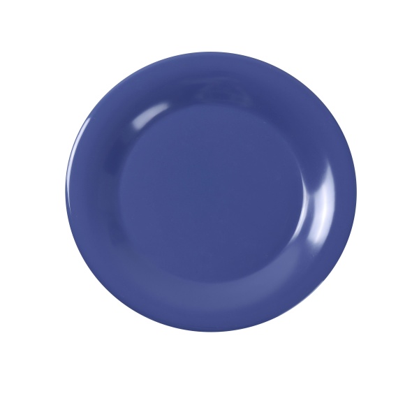 MS-005BU Milestone 5 1/2" Wide Rim Round Plate Blue