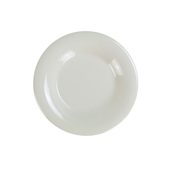 MS-005IV Milestone 5 1/2" Wide Rim Round Plate Ivory