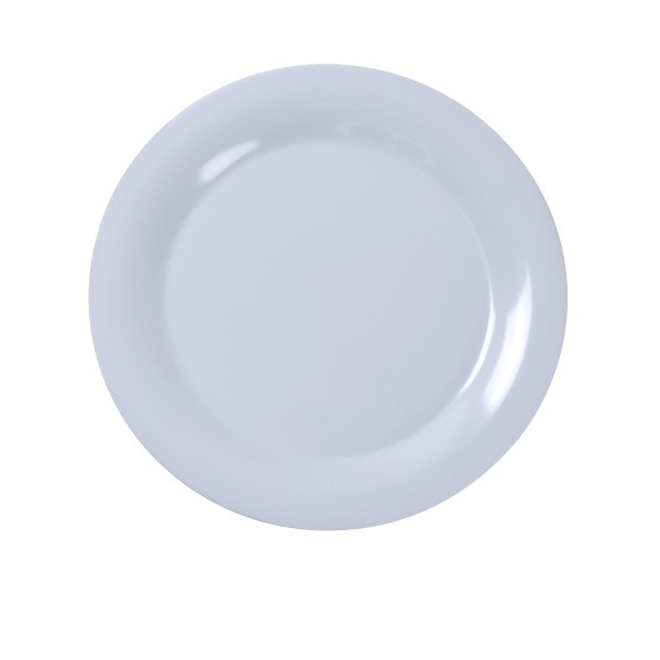 MS-009WT Milestone 9" Wide Rim Round Plate White