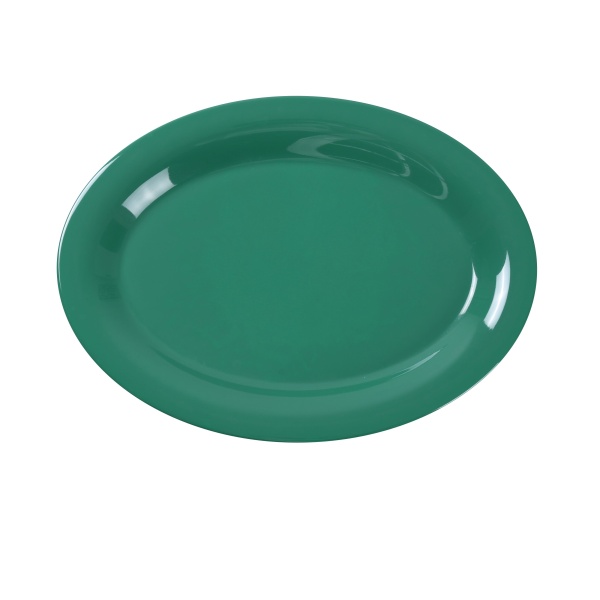 MS-209GR Milestone 9 1/2" X 7 1/4" Oval Platter Green