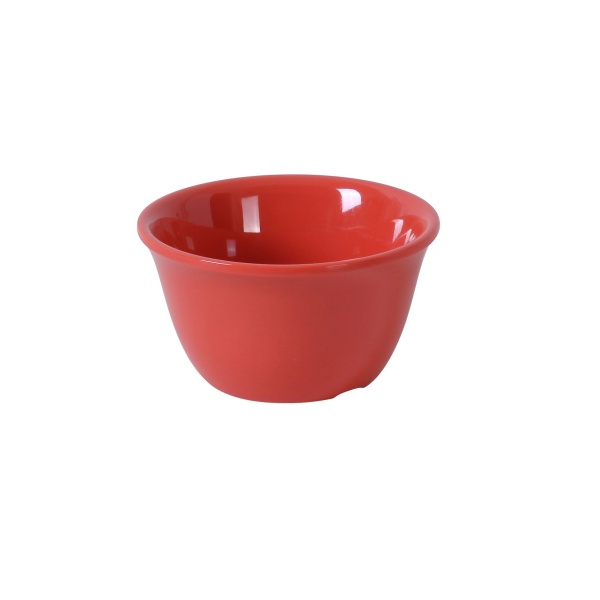 MS-303RD Milestone 4" X 2"H Bouillon Cup - 7 oz Orange Red