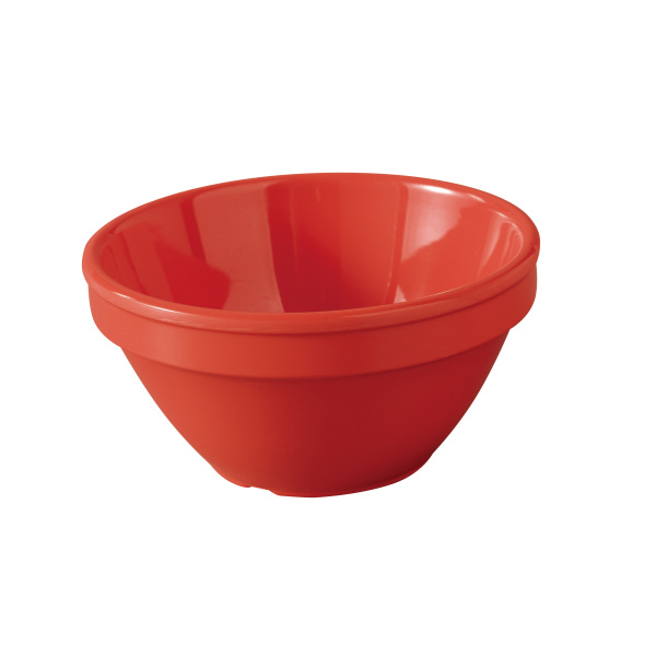 MS-313RD Milestone 4 1/4" X 2 1/4"H Bouillon Cup - 8 oz Orange Red