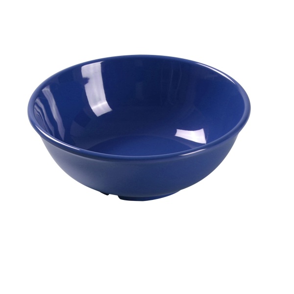 MS-5807BU Milestone 7 1/2" X 2 3/4"H Salad Bowl - 24 oz Blue