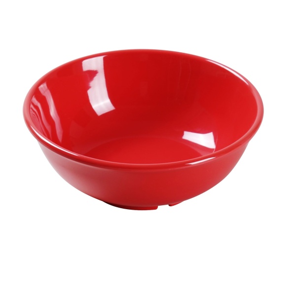 MS-5807RD Milestone 7 1/2" X 2 3/4"H Salad Bowl - 24 oz Orange Red