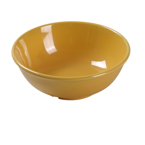 MS-5807YL Milestone 7 1/2" X 2 3/4"H Salad Bowl - 24 oz Yellow