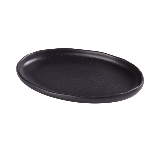 NB-210 Noble Black 10-1/2" X 7" X 1-1/8" Oval Plate