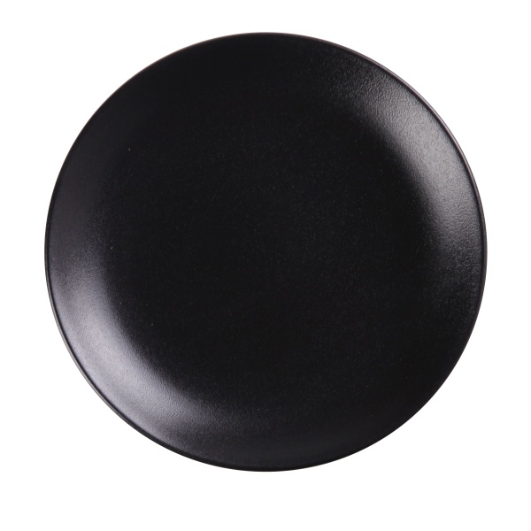 NB-307 Noble Black 7" X 3/4" Coupe Shape Round Plate