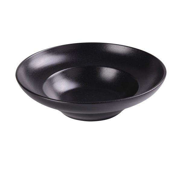 NB-711 Noble Black 11" X 3-1/4" Deep Mediterranean Bowl 20 oz, Inner Diameter 7"