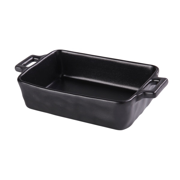 NB-910 Noble Black 9-5/8" X 5-1/2" X 2-1/4" Bake Plate With Handle 25 oz, 7 1/2" L W/O Handle