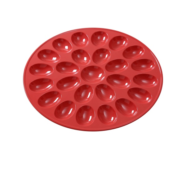 NC-1014RD Compartment Collection 12 1/2" X 3/5"H Egg Holder Red