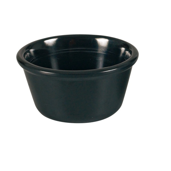 NC-535BK Accessories (Melamine) 2 1/2", 1.5 oz Smooth Ramekin Black