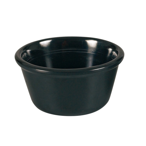 NC-537BK Accessories (Melamine) 3 1/4", 3 oz Smooth Ramekin Black