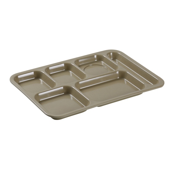 NC-802S Compartment Collection 14" X 10" Right Hand 6-Compartment Plate Sand