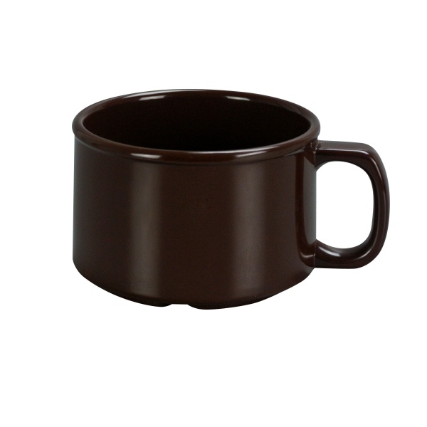 NC-9014C Accessories (Melamine) 4" X 2 3/4" Soup Mug Chocolate 12 oz