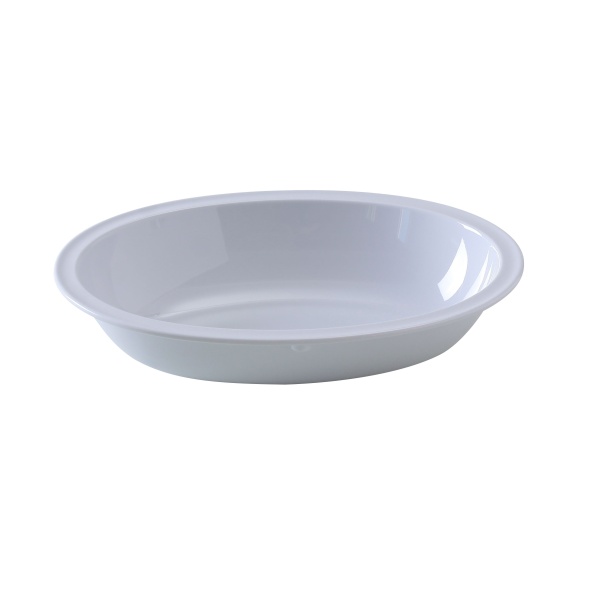 NS-048W Nessico 10 3/4" X 7 3/4" X 2 1/2" Oval Bowl 48 oz White