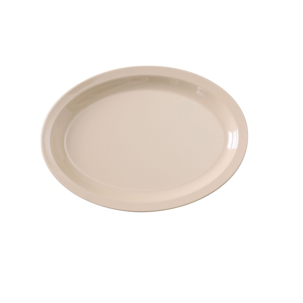 NS-510T Nessico 9 3/4" X 6 3/4" Oval Platter W/Narrow Rim Tan